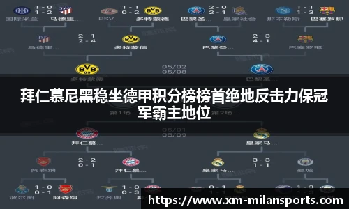 拜仁慕尼黑稳坐德甲积分榜榜首绝地反击力保冠军霸主地位